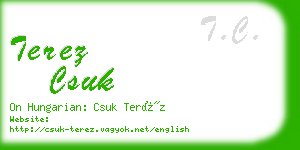 terez csuk business card